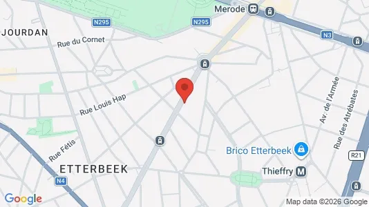 Apartments for rent i Brussels Etterbeek - kort over placeringen