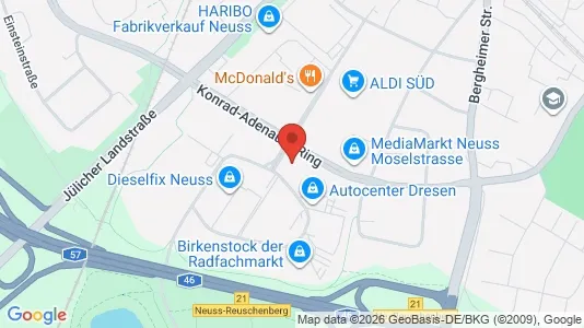 Apartments for rent i Rhein-Kreis Neuss - kort over placeringen