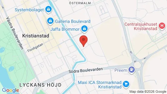 Apartments for rent i Kristianstad - kort over placeringen