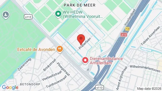 Apartments for rent i Amsterdam Oost-Watergraafsmeer - kort over placeringen