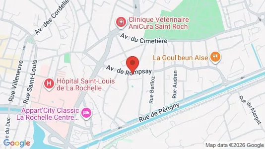 Apartments for rent i La Rochelle - kort over placeringen