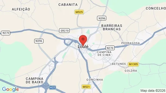 Apartments for rent i Loulé - kort over placeringen