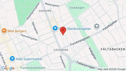 Apartments for rent i Helsingborg - kort over placeringen