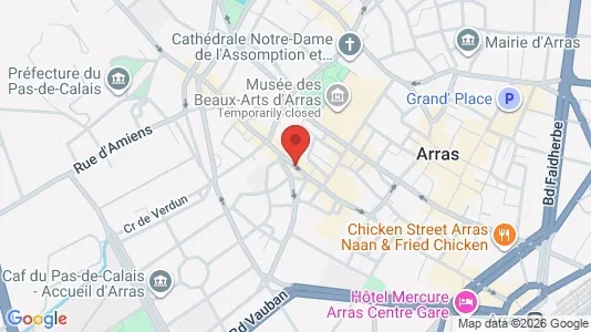 Apartments for rent i Arras - kort over placeringen
