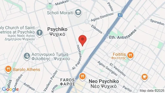 Apartments for rent i Filothei-Psychiko - kort over placeringen