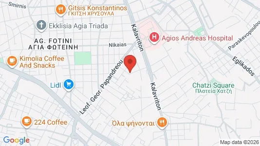 Apartments for rent i Patras - kort over placeringen
