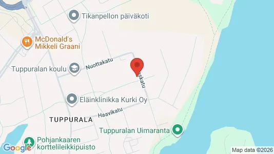 Apartments for rent i Mikkeli - kort over placeringen