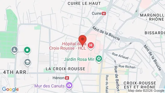 Apartments for rent i Lyon - kort over placeringen