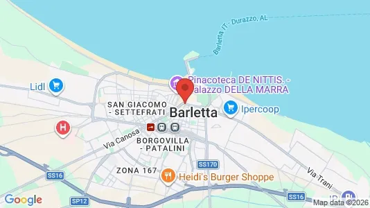 Apartments for rent i Barletta - kort over placeringen