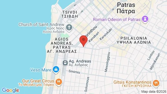 Apartments for rent i Patras - kort over placeringen