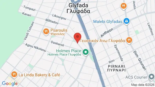 Apartments for rent i Glyfada - kort over placeringen