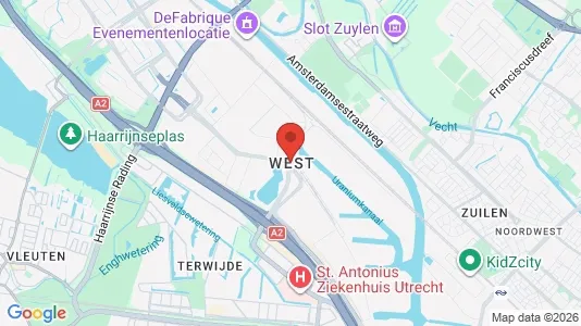 Apartments for rent i Utrecht West - kort over placeringen