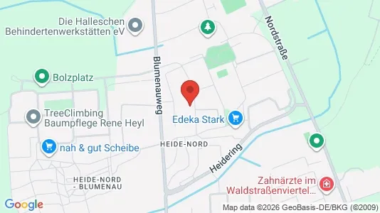 Apartments for rent i Halle (Saale) - kort over placeringen