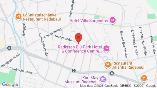 Apartments for rent i Meissen - kort over placeringen