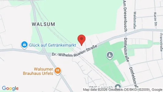 Apartments for rent i Duisburg - kort over placeringen
