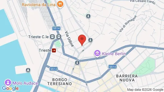 Apartments for rent i Trieste - kort over placeringen