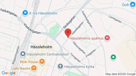 Apartments for rent i Hässleholm - kort over placeringen