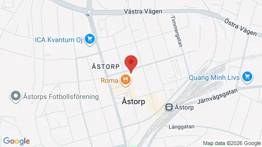 Apartments for rent i Åstorp - kort over placeringen