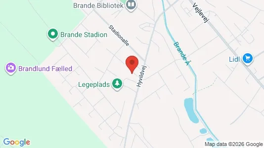 Apartments for rent i Brande - kort over placeringen