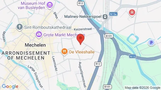 Apartments for rent i Mechelen - kort over placeringen