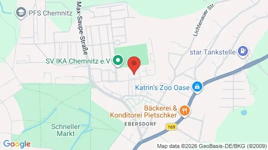 Apartments for rent i Chemnitz - kort over placeringen