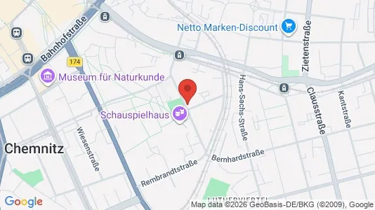 Apartments for rent i Chemnitz - kort over placeringen
