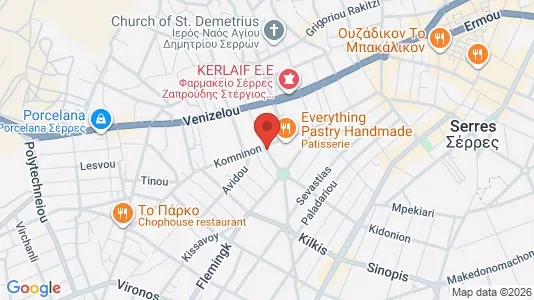 Apartments for rent i Serres - kort over placeringen