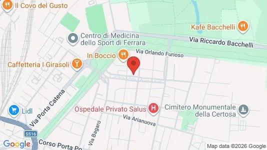 Rooms for rent i Ferrara - kort over placeringen