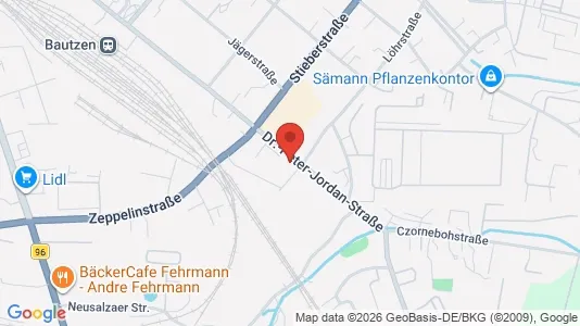 Apartments for rent i Bautzen - kort over placeringen