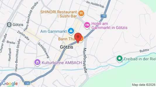 Apartments for rent i Götzis - kort over placeringen