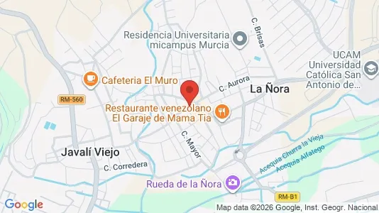 Apartments for rent i Murcia - kort over placeringen