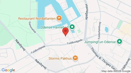 Apartments for rent i Odense C - kort over placeringen