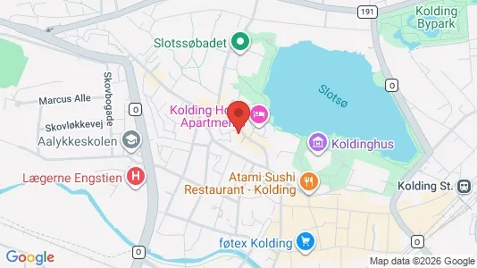 Apartments for rent i Kolding - kort over placeringen