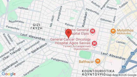 Apartments for rent i Athens Ampelokipoi - kort over placeringen