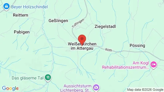 Apartments for rent i Weißenkirchen im Attergau - kort over placeringen