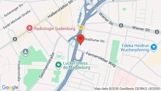 Apartments for rent i Magdeburg - kort over placeringen