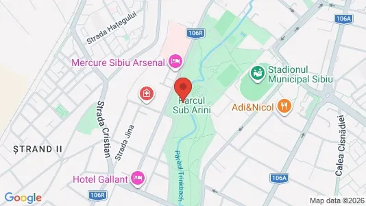Apartments for rent i Sibiu - kort over placeringen