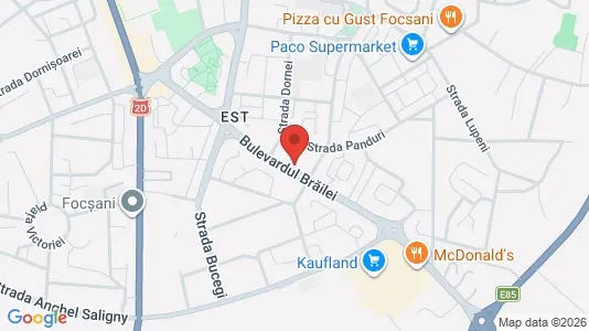 Apartments for rent i Focşani - kort over placeringen