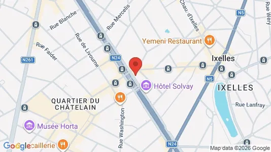 Apartments for rent i Brussels Elsene - kort over placeringen