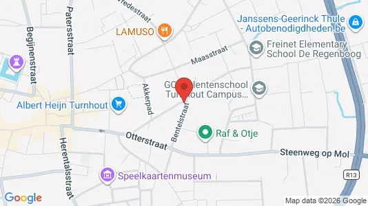 Apartments for rent i Turnhout - kort over placeringen