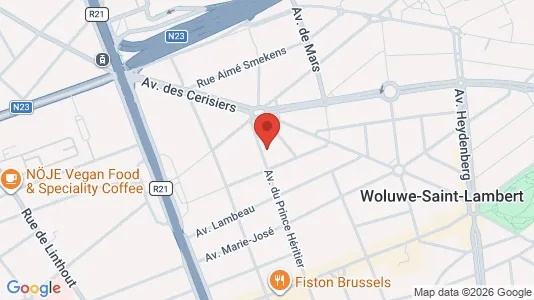 Apartments for rent i Brussels Sint-Lambrechts-Woluwe - kort over placeringen