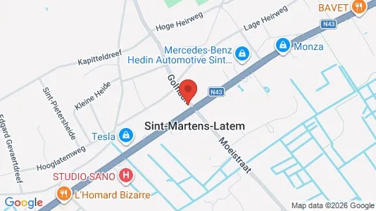 Apartments for rent i Sint-Martens-Latem - kort over placeringen
