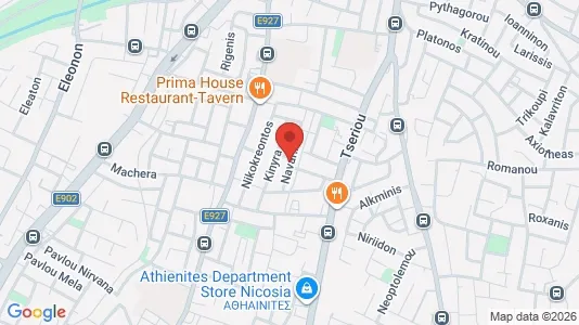 Apartments for rent i Nicosia Strovolos - kort over placeringen