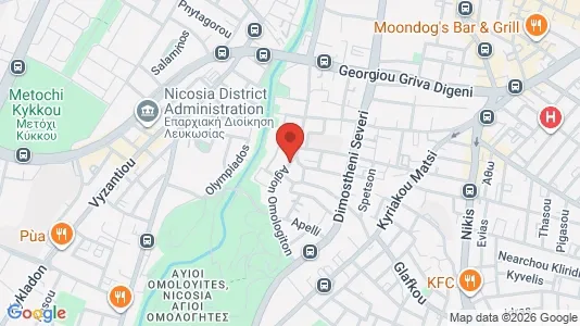 Apartments for rent i Nicosia Lefkosia - kort over placeringen