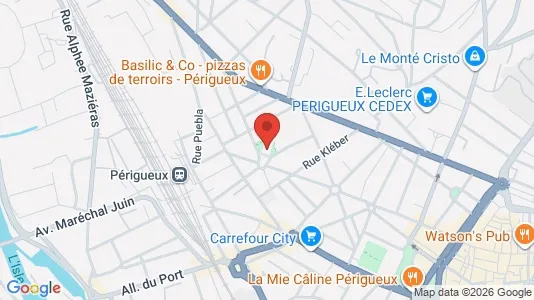 Apartments for rent i Périgueux - kort over placeringen