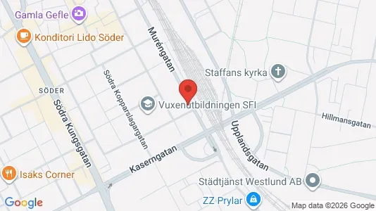 Apartments for rent i Gävle - kort over placeringen