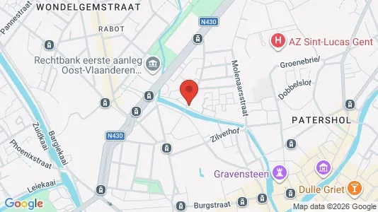 Apartments for rent i Stad Gent - kort over placeringen