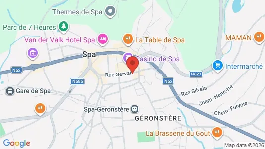 Apartments for rent i Spa - kort over placeringen