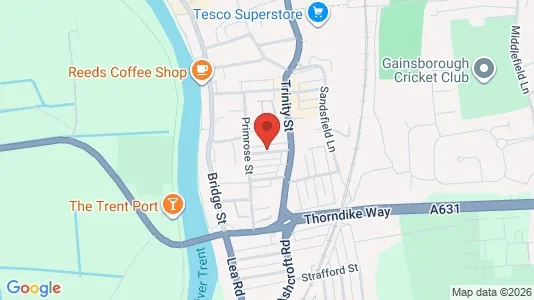 Apartments for rent i Gainsborough - Lincolnshire - kort over placeringen