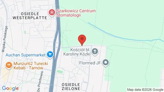 Apartments for rent i Tarnów - kort over placeringen